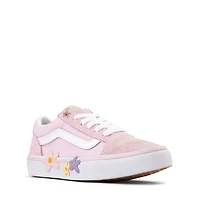 Chaussure de skate Vans Old Skool V - Enfants Rose / Blanche