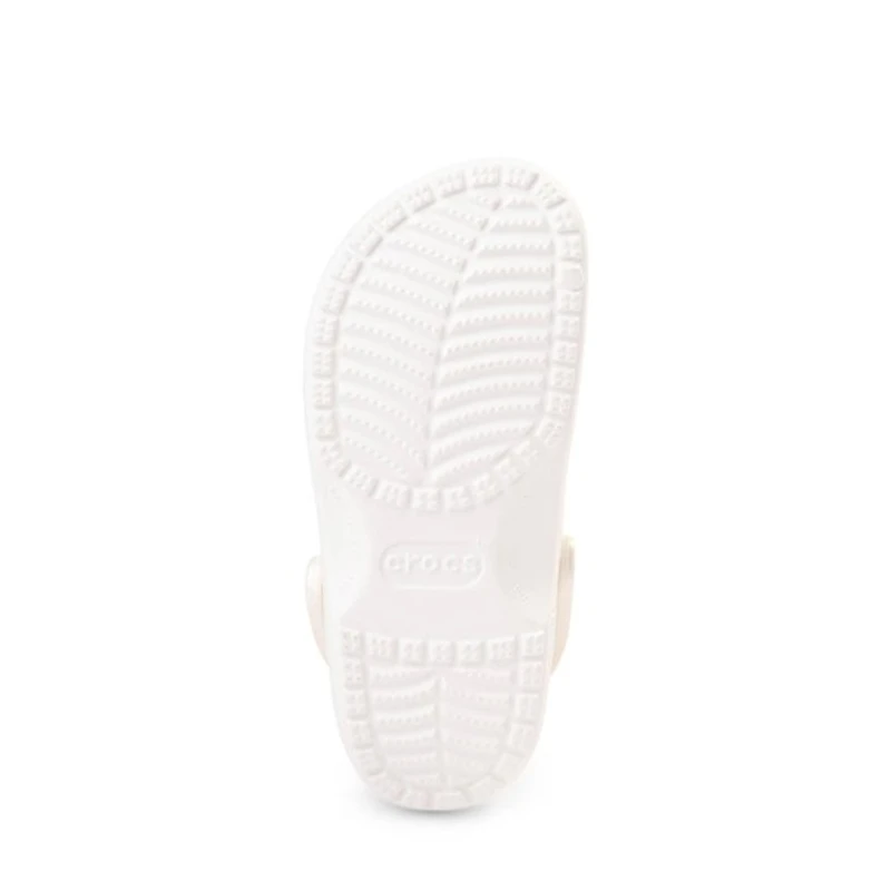 Sabot classique Crocs Glam Shimmer - Blanc