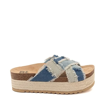 Sandale à plateforme Dirty Laundry Plays pour femmes - Denim