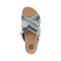 Sandale à plateforme Dirty Laundry Plays pour femmes - Denim