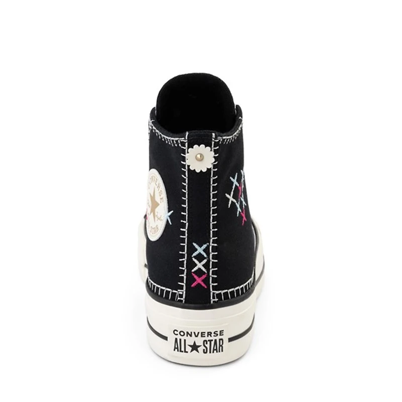 Basket Converse Chuck Taylor All Star Hi Lift Stitch pour femmes - Noire