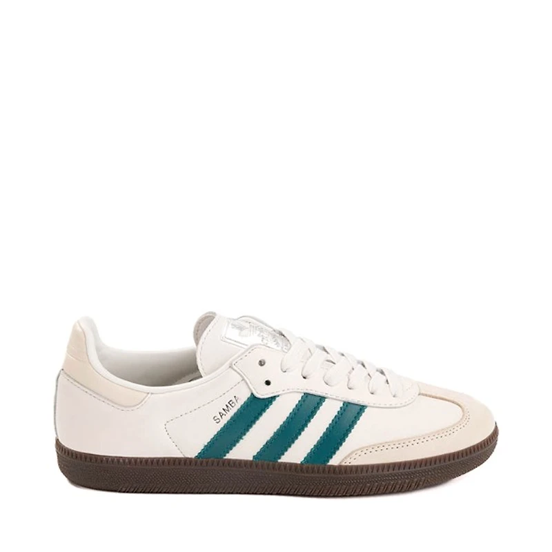 Chaussure athlétique adidas Samba OG - Blanche / Turquoise foncé Gomme