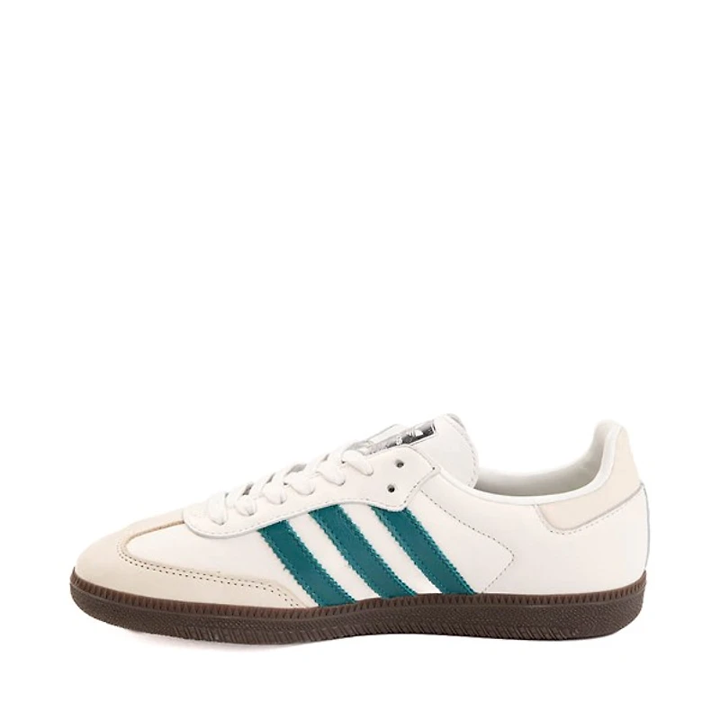 Chaussure athlétique adidas Samba OG - Blanche / Turquoise foncé Gomme