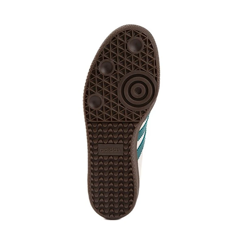 Chaussure athlétique adidas Samba OG - Blanche / Turquoise foncé Gomme