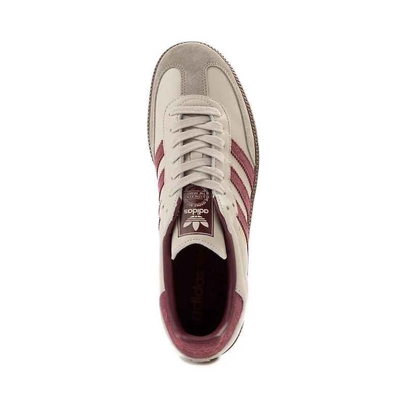 Chaussure athlétique adidas Samba OG pour hommes - Grise / Marron Gomme