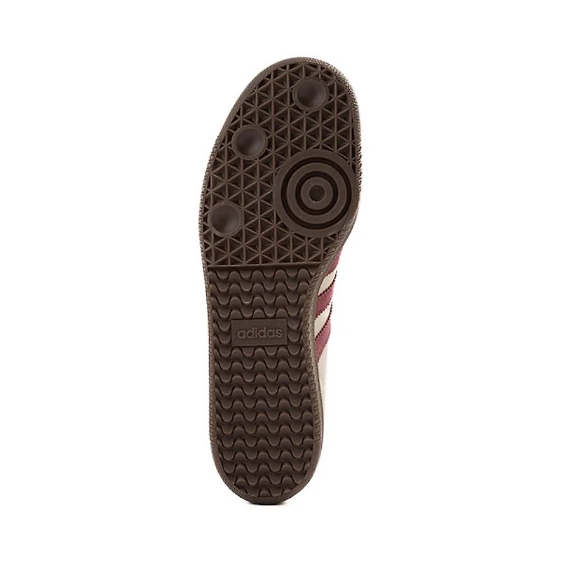 Chaussure athlétique adidas Samba OG pour hommes - Grise / Marron Gomme