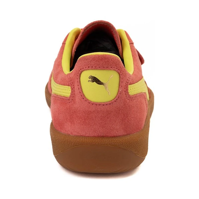 Chaussure athlétique PUMA Palermo pour femmes - Rose saumon / Vert lime