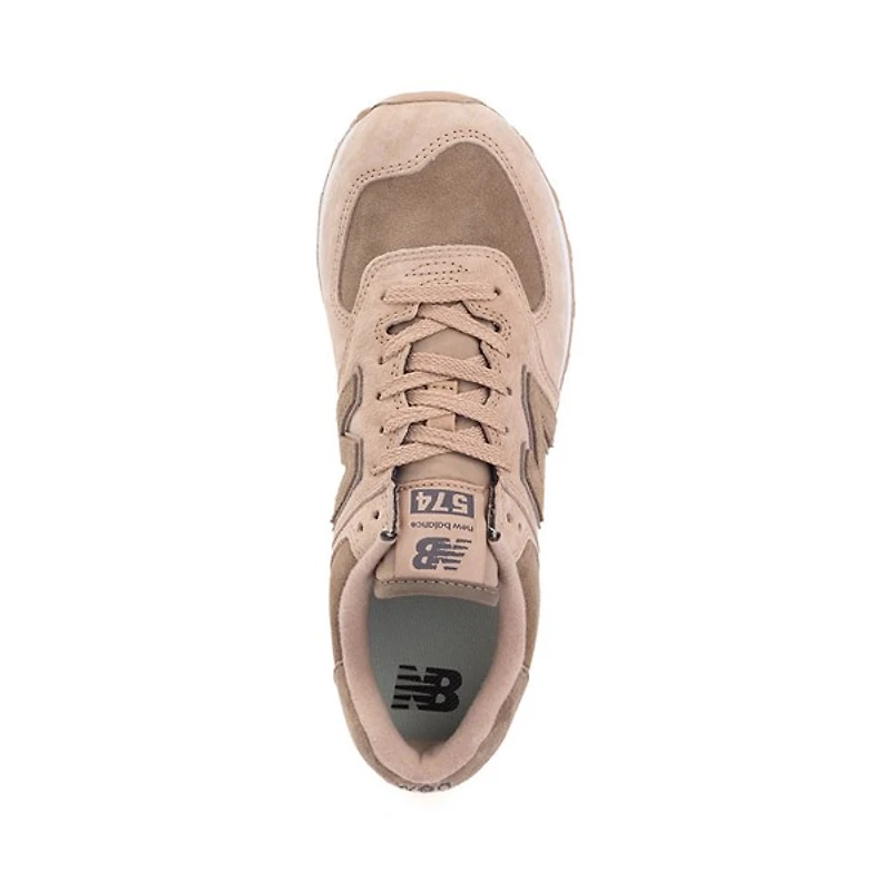 Chaussure athlétique New Balance 574 pour femmes - Taupe / Brun champignon