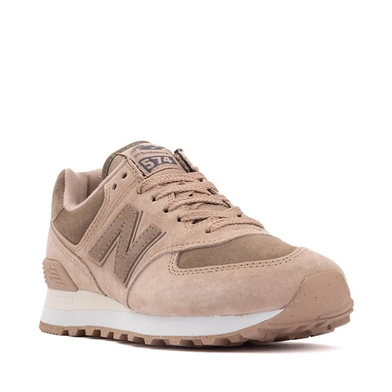 Chaussure athlétique New Balance 574 pour femmes - Taupe / Brun champignon