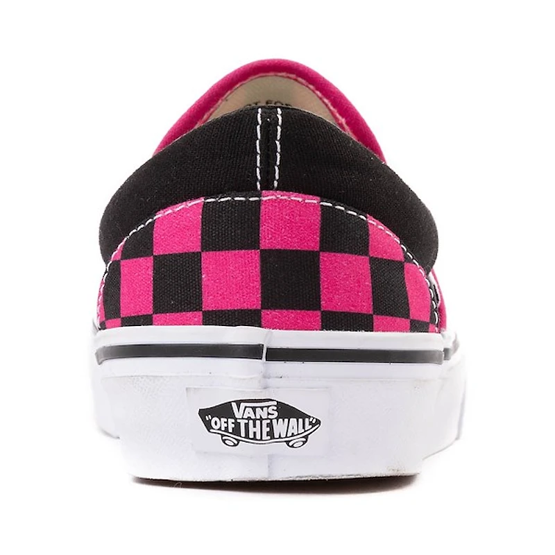 Chaussure de skate sans lacets Vans à motif en damier - Rose / Noire