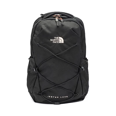 Sac à dos The North Face Jester Luxe pour femmes - Noir TNF / Corail métallique