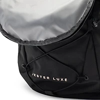 Sac à dos The North Face Jester Luxe pour femmes - Noir TNF / Corail métallique