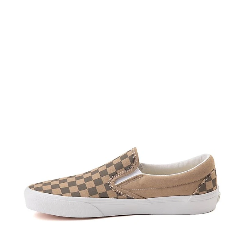 Vans Slip-On Checkerboard Skate Shoe - Block Brown