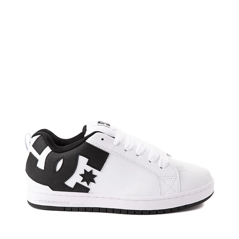 Mens DC Court Graffik Skate Shoe - White / Black