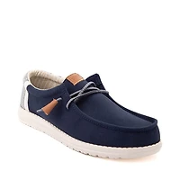 Chaussure décontractée HEYDUDE Wally Break Stitch pour hommes - Bleu marine