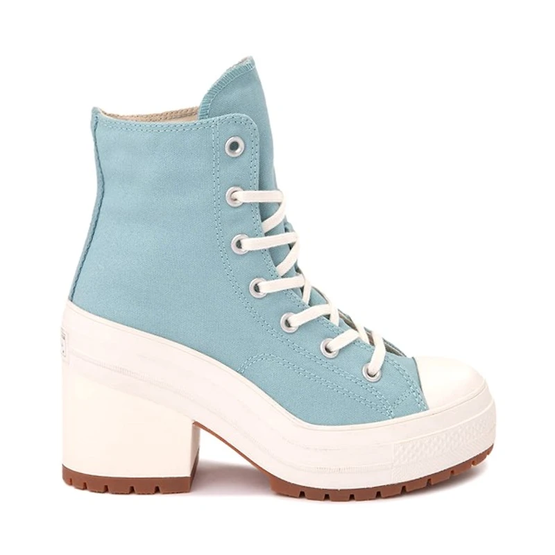 Chaussure montante à talon Converse Chuck 70 De Luxe - Bleu aqua / Blanche
