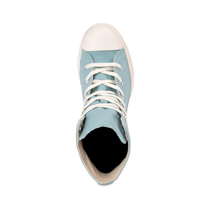 Chaussure montante à talon Converse Chuck 70 De Luxe - Bleu aqua / Blanche