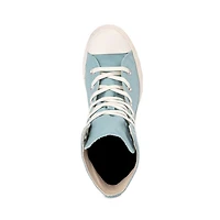Chaussure montante à talon Converse Chuck 70 De Luxe - Bleu aqua / Blanche