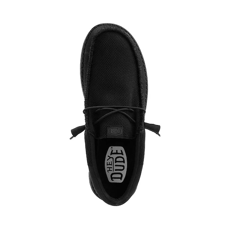Chaussure décontractée HEYDUDE Wally Funk pour hommes - Monochrome noire
