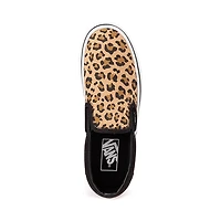 Chaussure de skate sans lacets Vans - Léopard / Noire