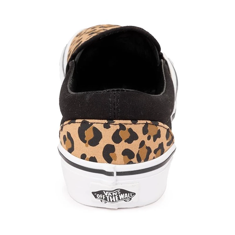 Chaussure de skate sans lacets Vans - Léopard / Noire