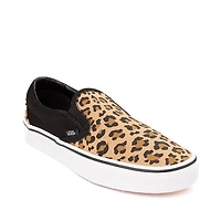 Chaussure de skate sans lacets Vans - Léopard / Noire