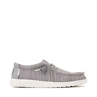 Mens HEYDUDE Wally Stretch Casual Shoe - Grey