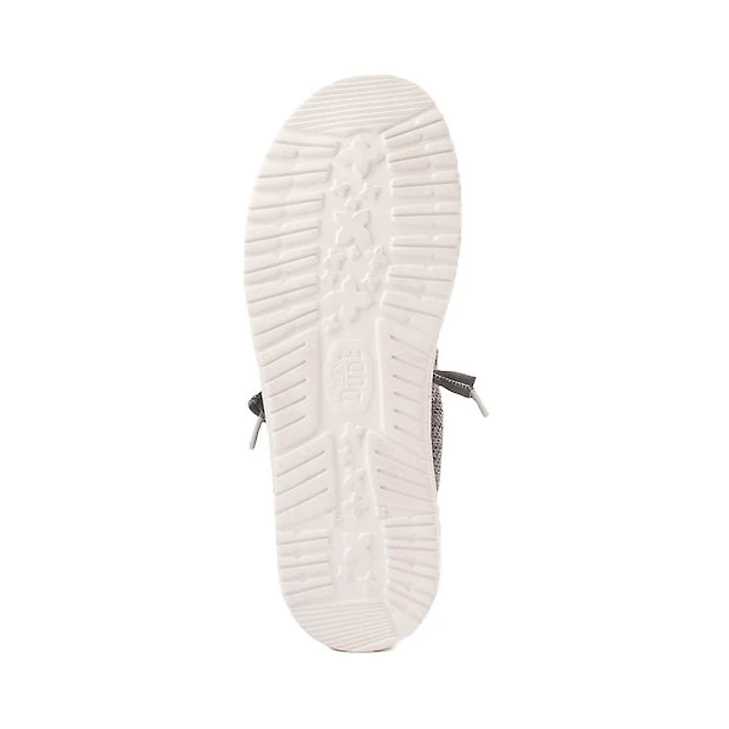 Mens HEYDUDE Wally Stretch Casual Shoe - Grey