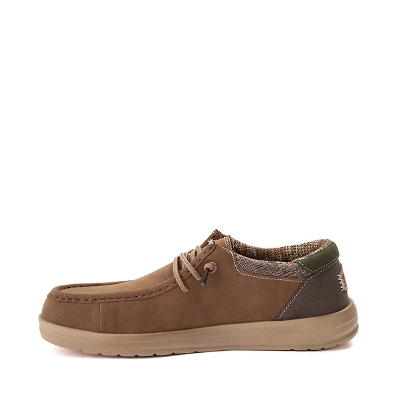 Mens HEYDUDE Paul Slip-On Casual Shoe - Nut