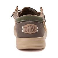 Mens HEYDUDE Paul Slip-On Casual Shoe - Nut