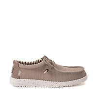 Chaussure décontractée sans lacets HEYDUDE Wally Stretch Sox pour hommes - Brun clair