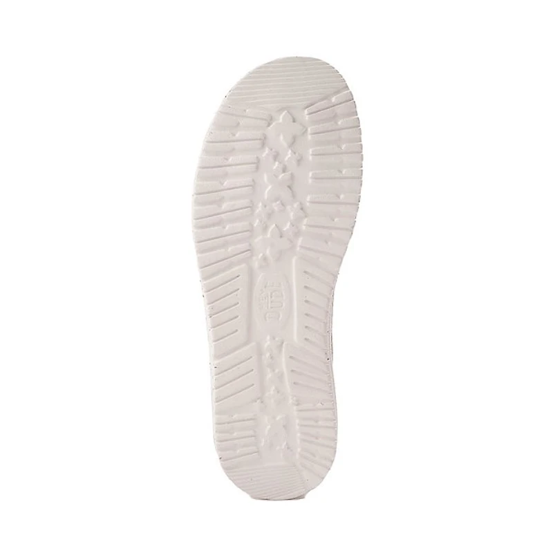 Chaussure décontractée sans lacets HEYDUDE Wally Stretch Sox pour hommes - Brun clair
