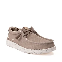 Chaussure décontractée sans lacets HEYDUDE Wally Stretch Sox pour hommes - Brun clair