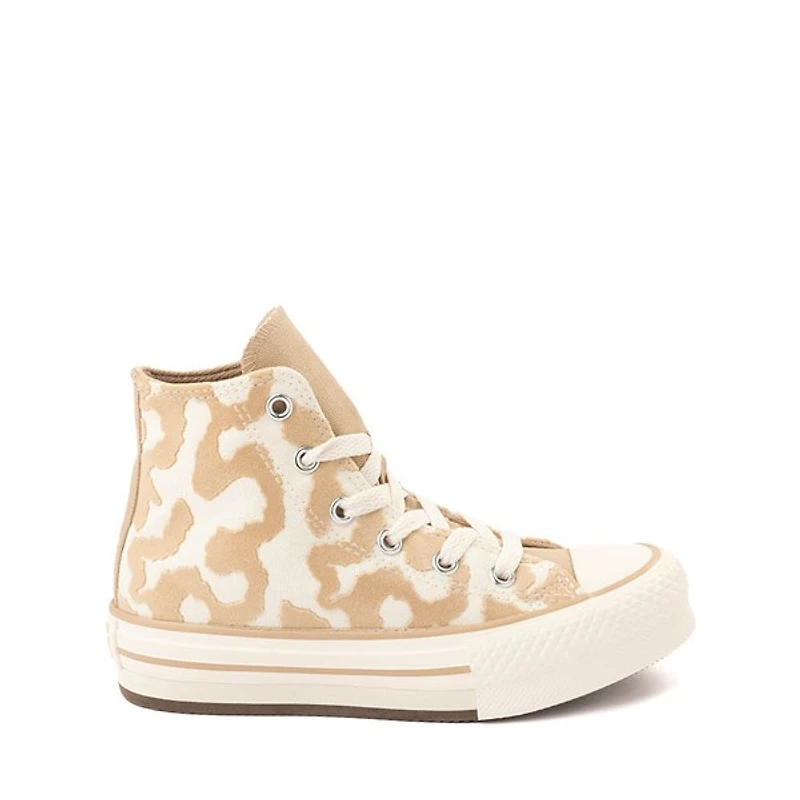 Basket montante Converse Chuck Taylor All Star Lift Lavish Leopard - Enfants Blanc cassé / Beige
