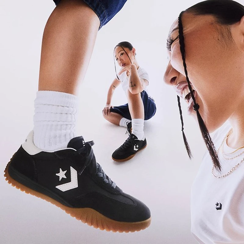 Basket Converse Run Star Trainer - Noire / Blanche