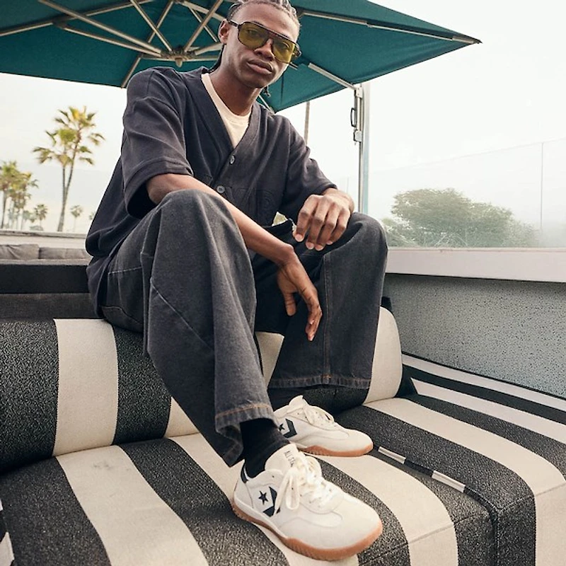 Basket Converse Run Star Trainer - Blanche / Noire