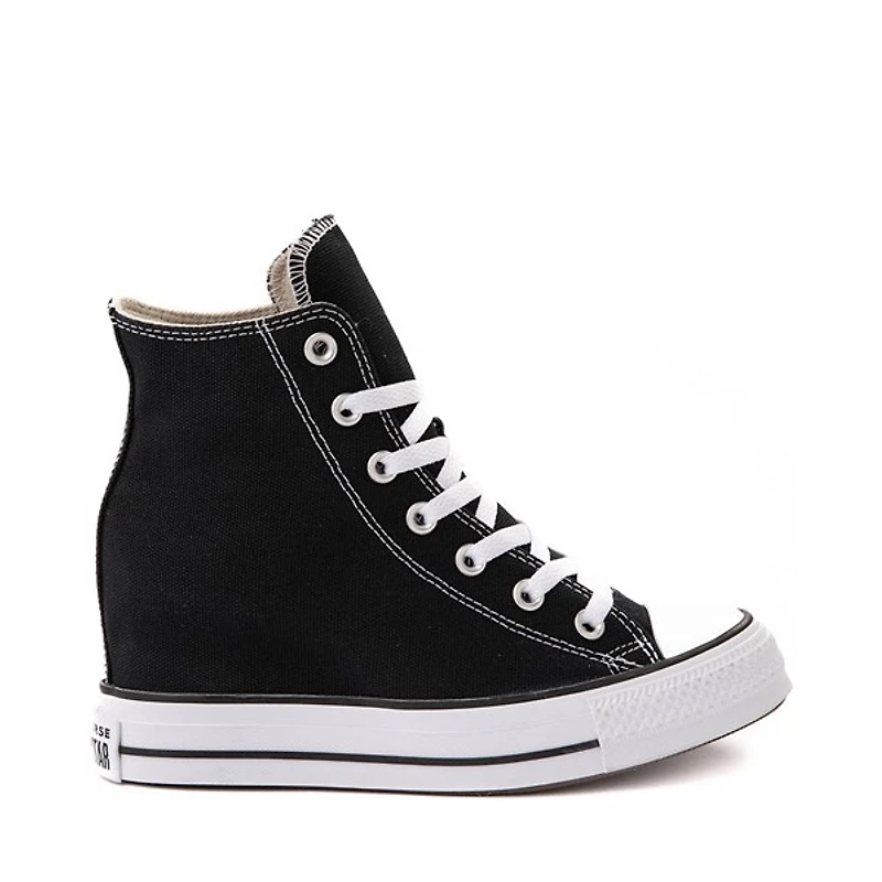 Basket compensée classique Converse Chuck Taylor All Star - Noire / Blanche