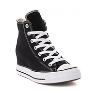 Basket compensée classique Converse Chuck Taylor All Star - Noire / Blanche