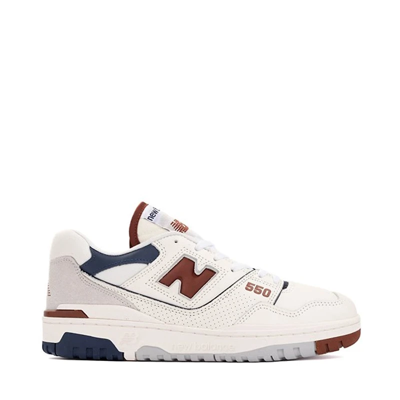 New Balance 550 Athletic Shoe - White / Navy Rust