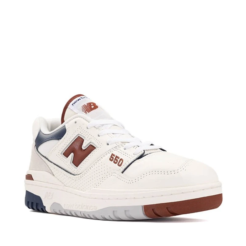Chaussure athlétique New Balance 550 - Blanche / Bleu marine Rouille