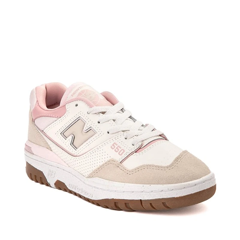 Chaussure athlétique New Balance 550 pour femmes - Beige / Rose