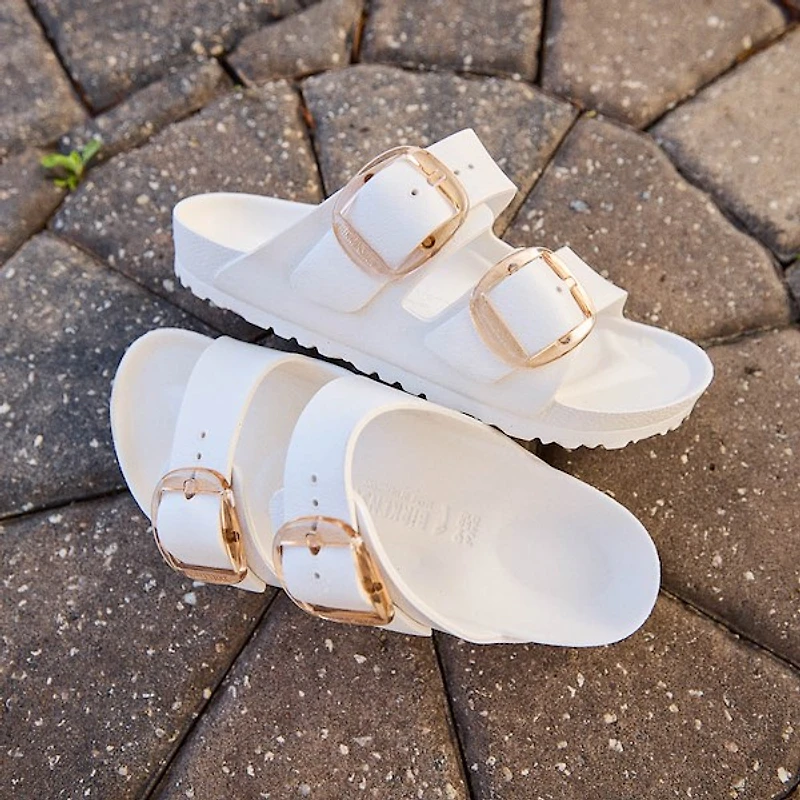 Womens Birkenstock Arizona Big Buckle EVA Slide Sandal - Eggshell