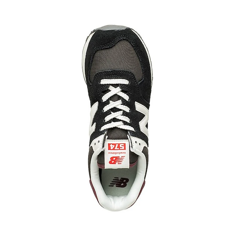 Chaussure athlétique New Balance 574 pour femmes - Noire / Blanche