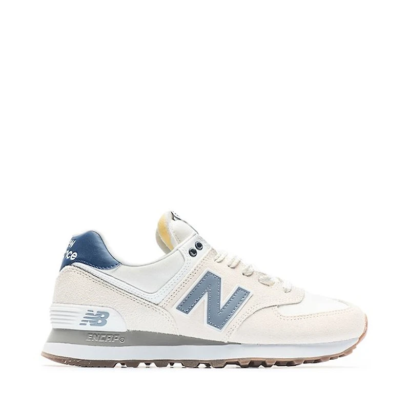 Womens New Balance 574 Athletic Shoe - Linen / Blue