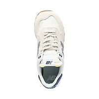 Chaussure athlétique New Balance 574 pour femmes - Blanc cassé / Bleue