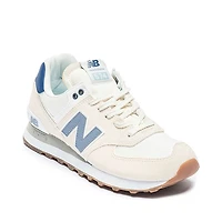 Chaussure athlétique New Balance 574 pour femmes - Blanc cassé / Bleue