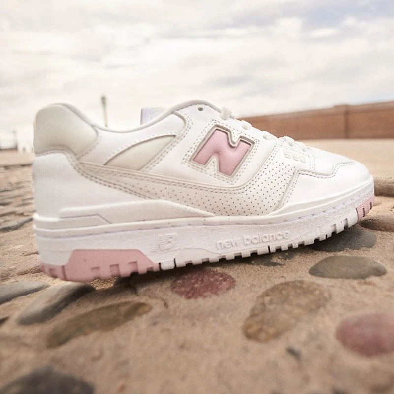 Womens New Balance 550 Athletic Shoe - White / Twilight Haze