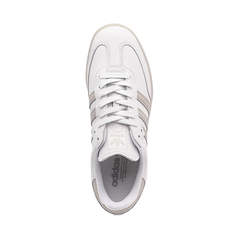Chaussure athlétique adidas Samba OG pour hommes - Blanche / Grise