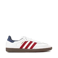 Chaussure athlétique adidas Samba OG pour hommes - Blanche / Rouge / Bleu marine
