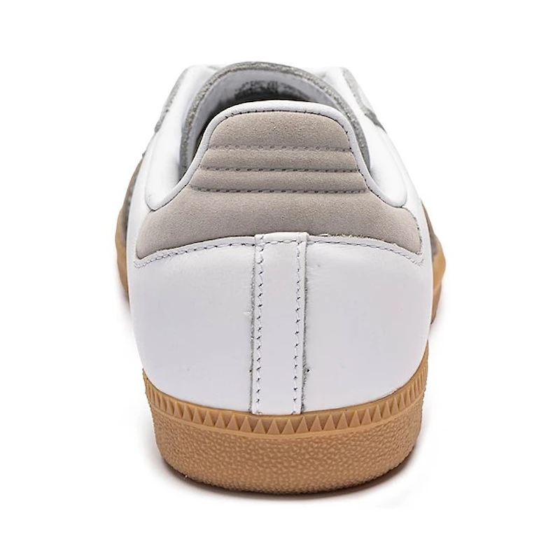 Chaussure athlétique adidas Samba OG pour femmes - Blanche / Vert forêt Grise